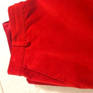 Ralph Lauren red velvet pants